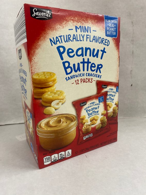 Savoritz 12ct 1oz Peanut Butter Sandwich Crackers