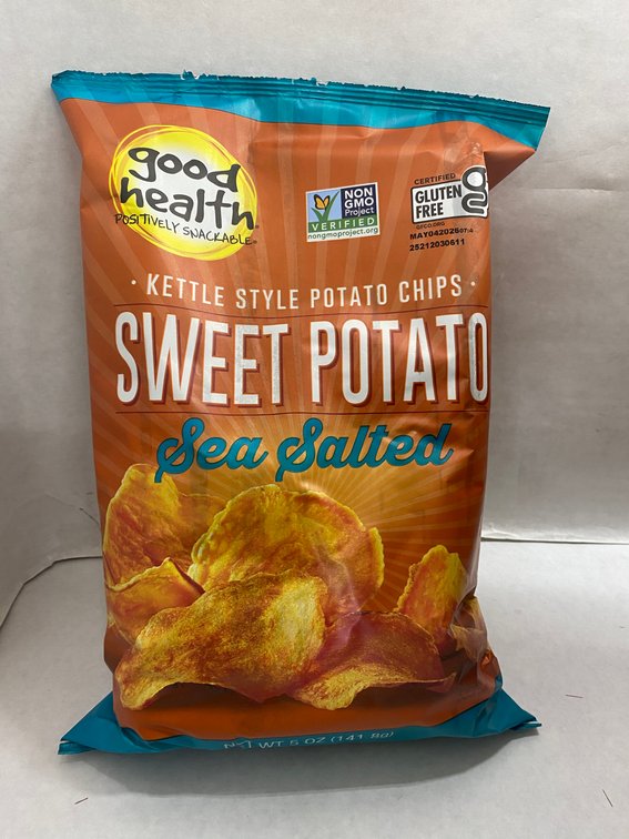 (12x Bid)Good Health 5oz Sweet Potato Sea Salted Chips