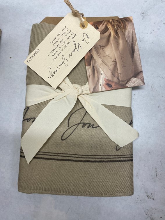 (50x Bid)Demdaco "Love For Your Journey" Scarf