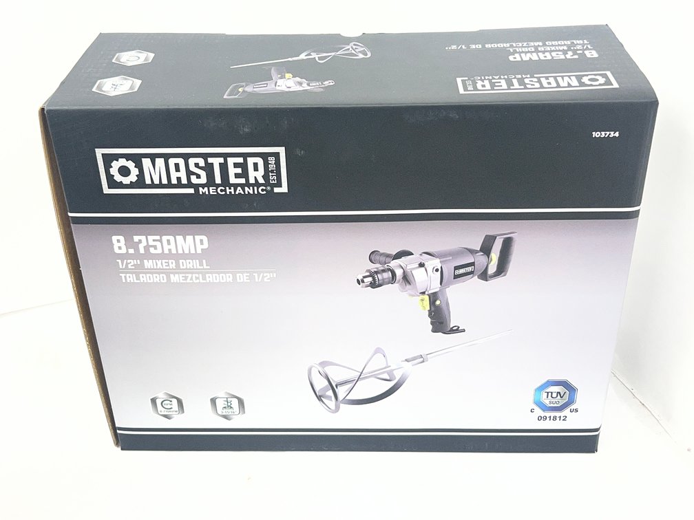 (35x Bid) Master Mechanic 8.75 Amp 1/2" Mixer Drill