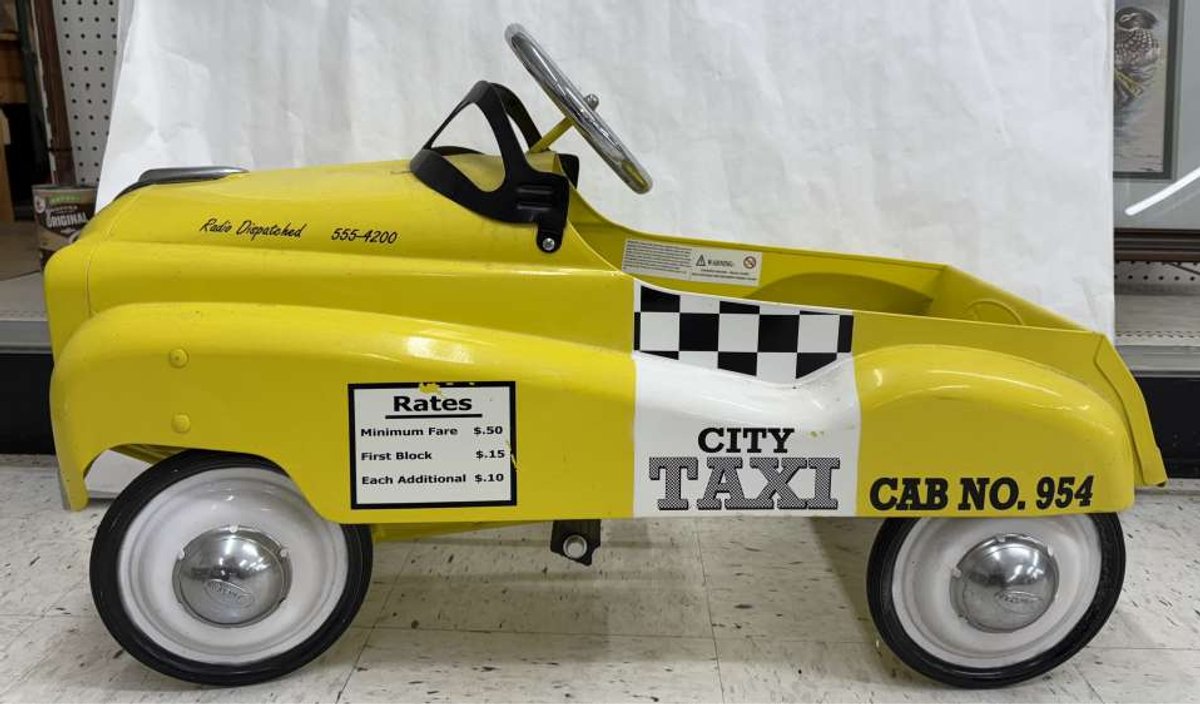 Instep Taxi Cab Metal Pedal Car