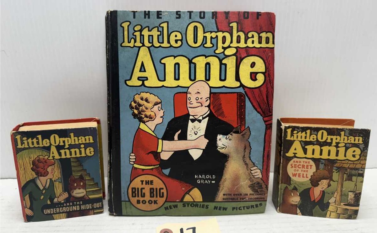 (3) Orphan Annie Big Big & Better Little Books