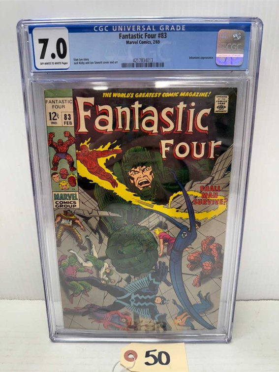 Graded Marvel Fantastic Four #83 Comic Book