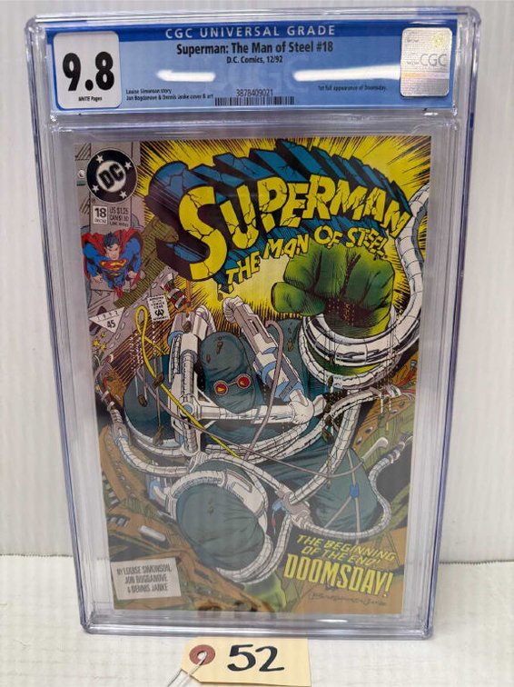 Graded DC Superman: The Man of Steel #18 Comic