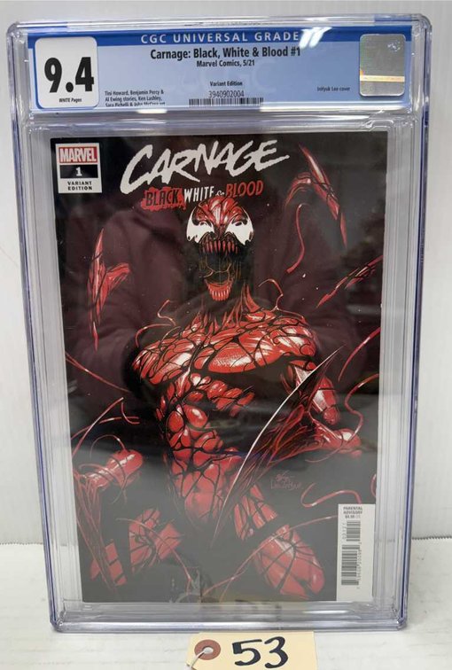 Graded Marvel Carnage: Black, White & Blood #1