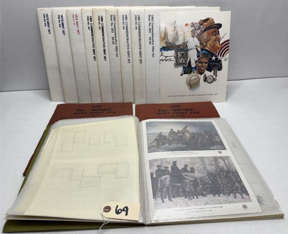 Uncirculated US Postage Stamps - Sheets & Sets