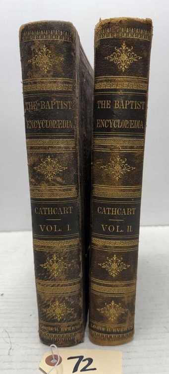 1881 Baptist Encyclopedia Vol 1 & 2 - W. Cathcart
