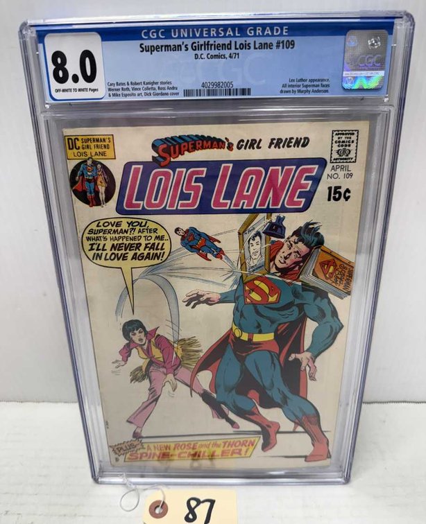 Graded DC Lois Lane #109 Comic Book