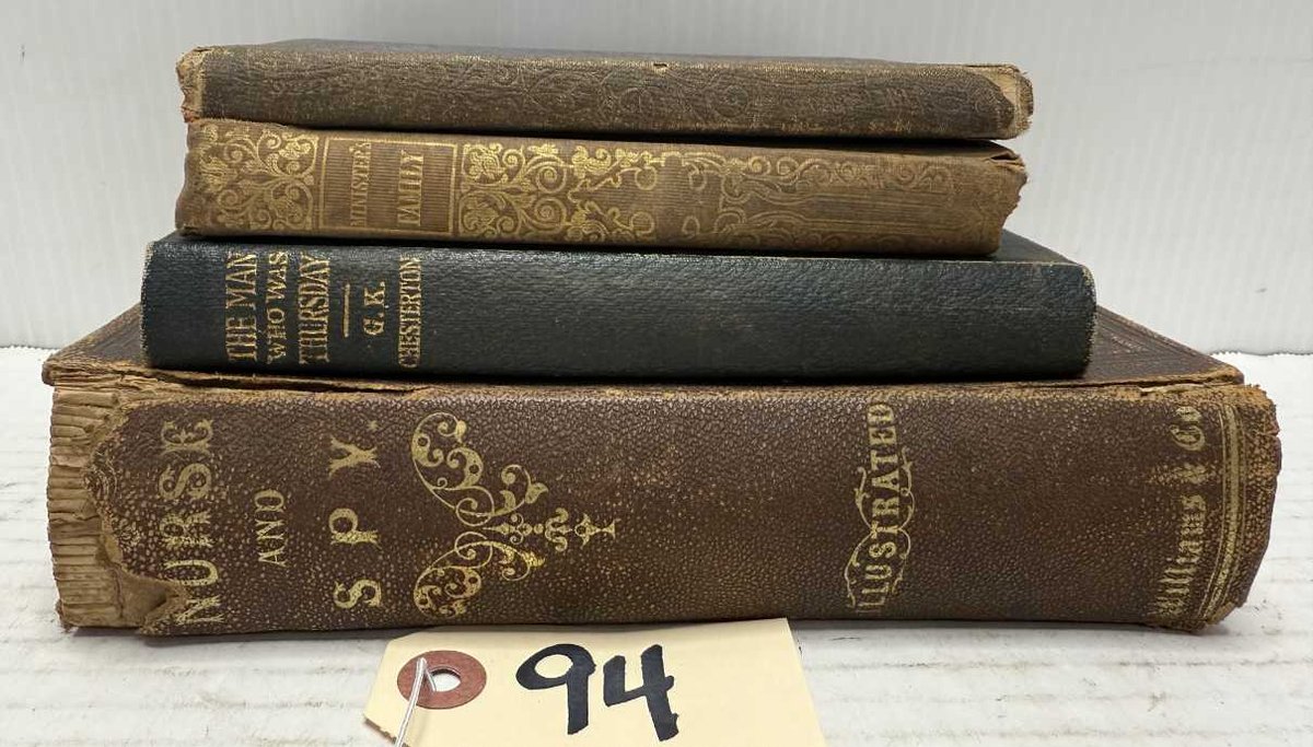(4) Books - Man Who Was Thursday, Nurse & Spy +