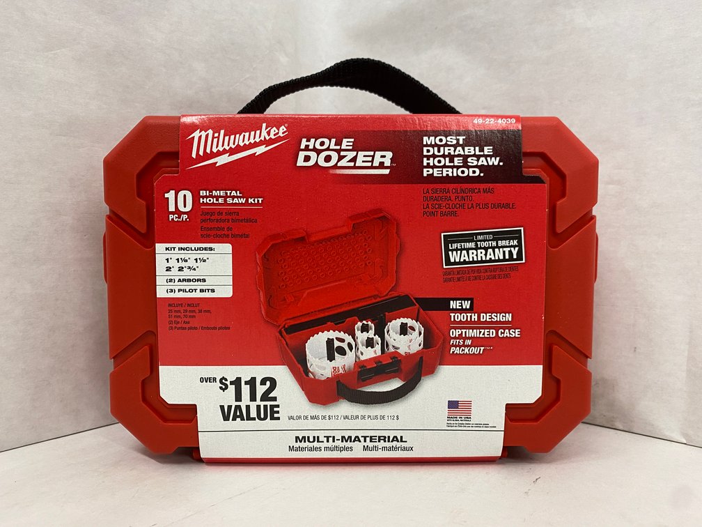 Milwaukee 10pc Bi-Metal Hole Saw Kit