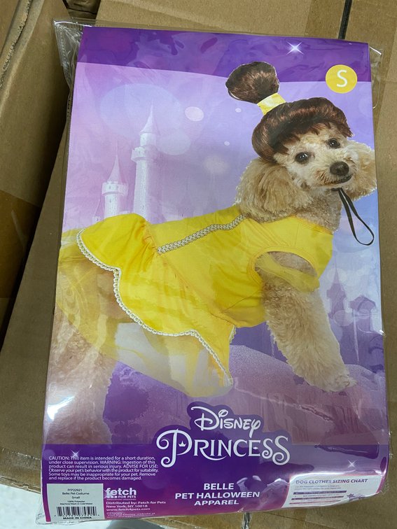 (72x Bid)Disney Belle Pet Halloween Costume-Small