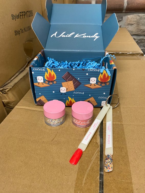 (1179x Bid)Asst Nail Kandy 2pc Nail Dip Powder Gift Box