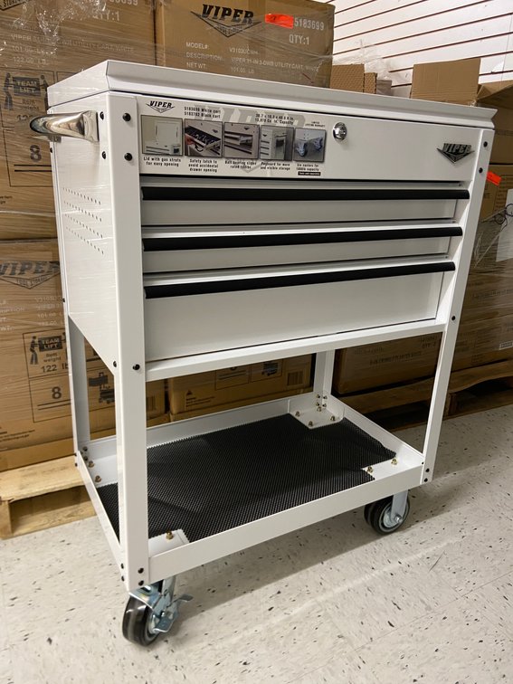 (6x Bid)Viper 3-Drawer Utility Cart