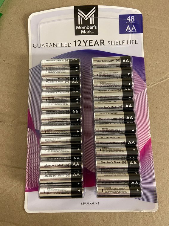 (308x Bid)Members Mark 48ct AA Batteries