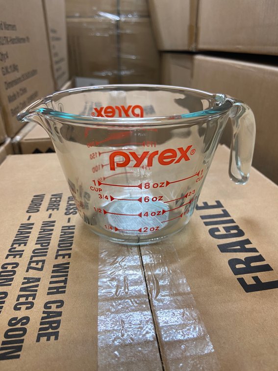 (96x Bid)Pyrex 1-Cup Glass Measuring Cup
