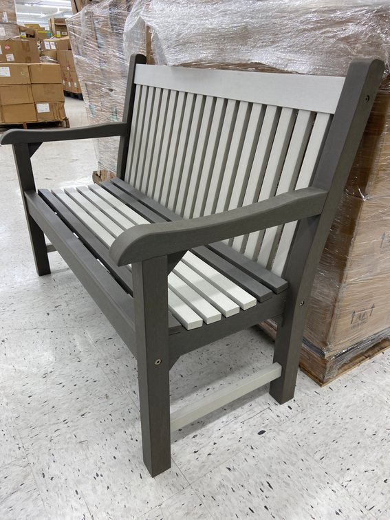 (8x Bid) Serwall 48" Outdoor Bench-Gray