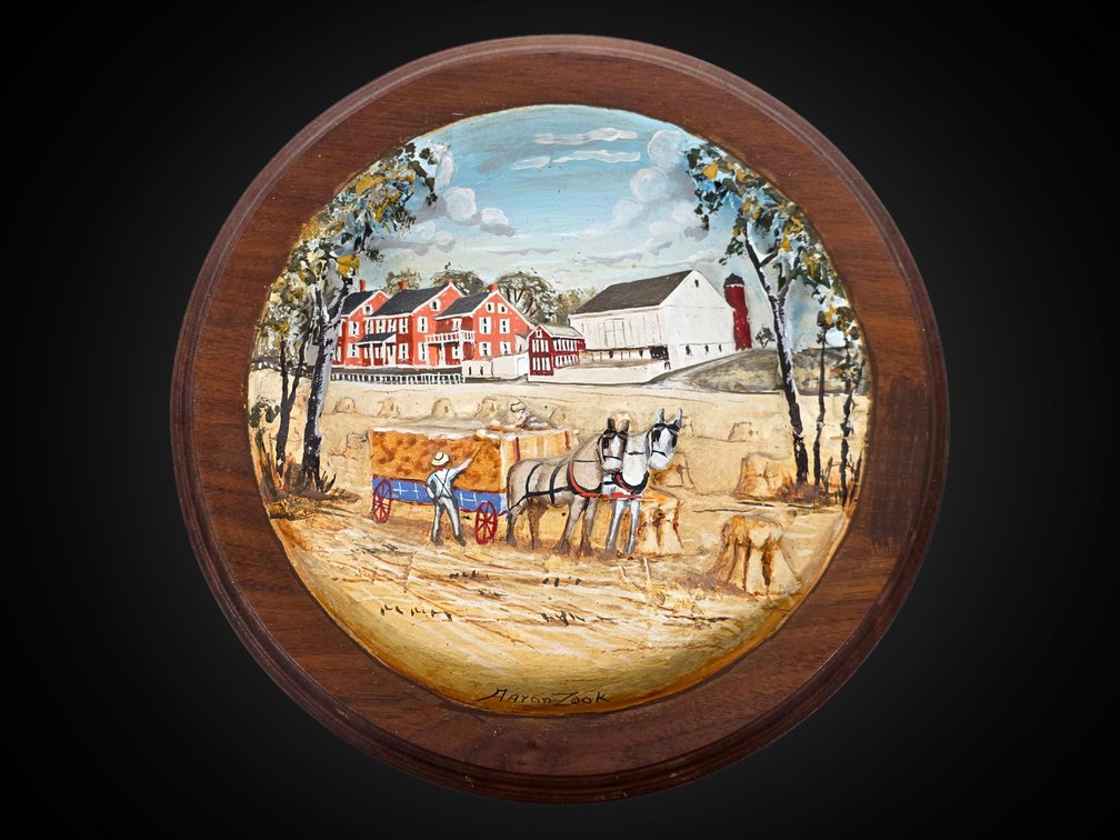 Summer Mixed Media 3-D Farm Scene by Aaron Zook