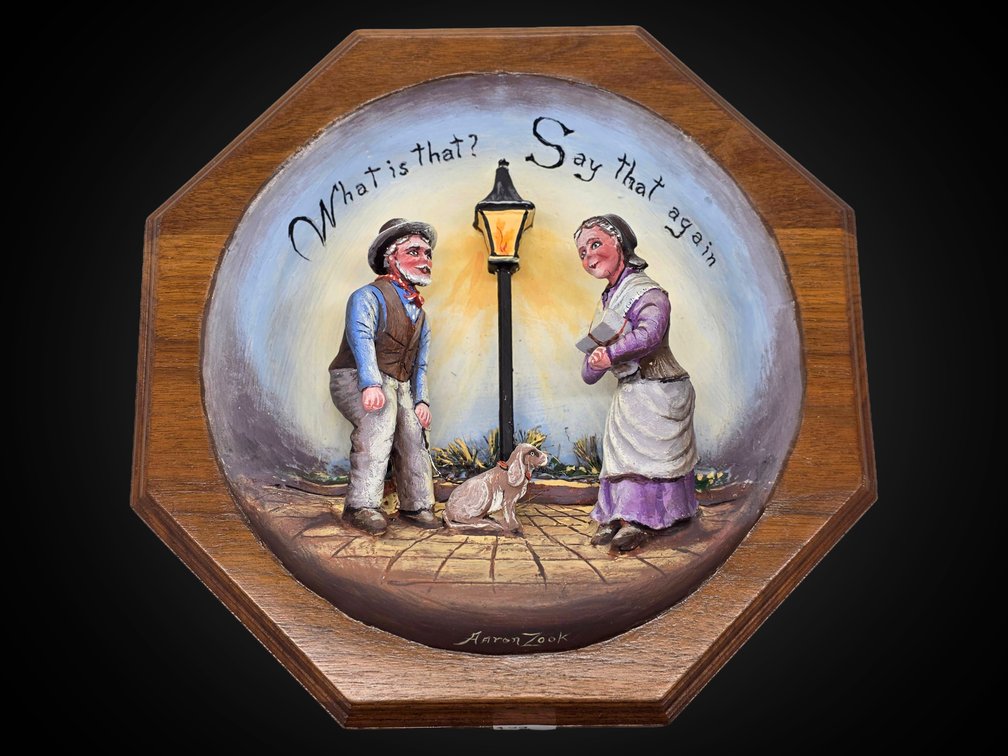 Evening Conversation Mixed Media 3-D Painting by Aaron Zook