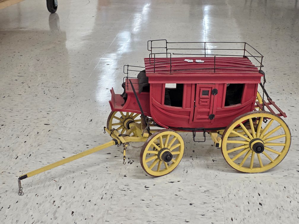 Handmade Wooden Stagecoach by Joel Zook