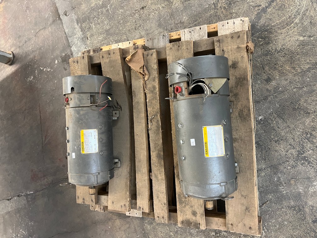 (2) 5 Hp Baldor Motors