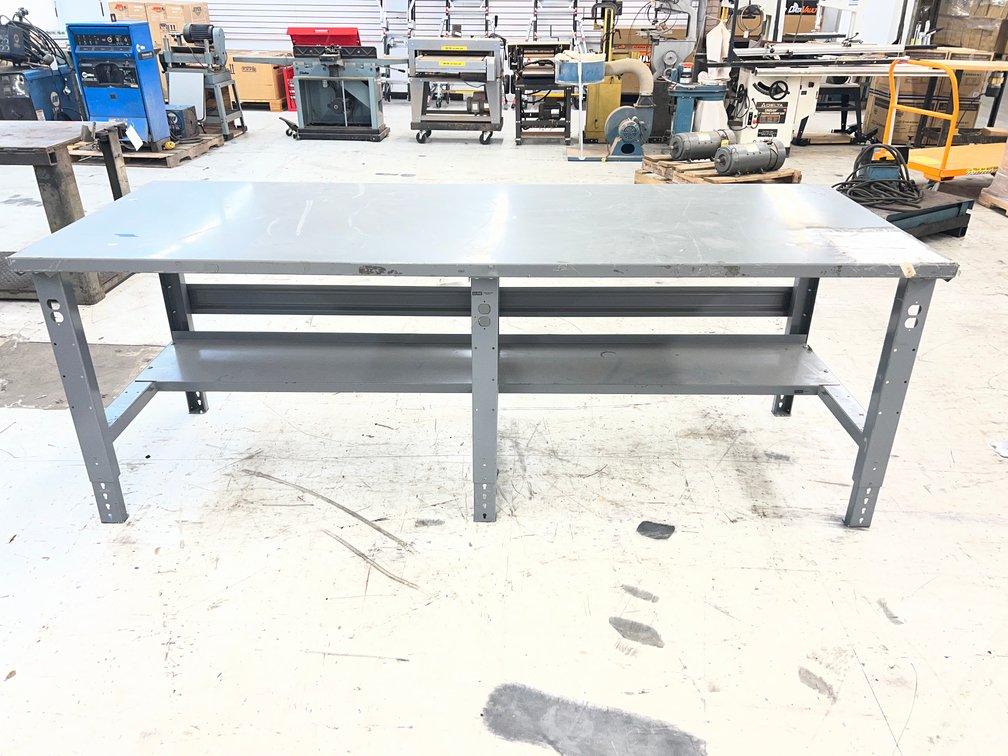 8'X3' Metal Work Station Table