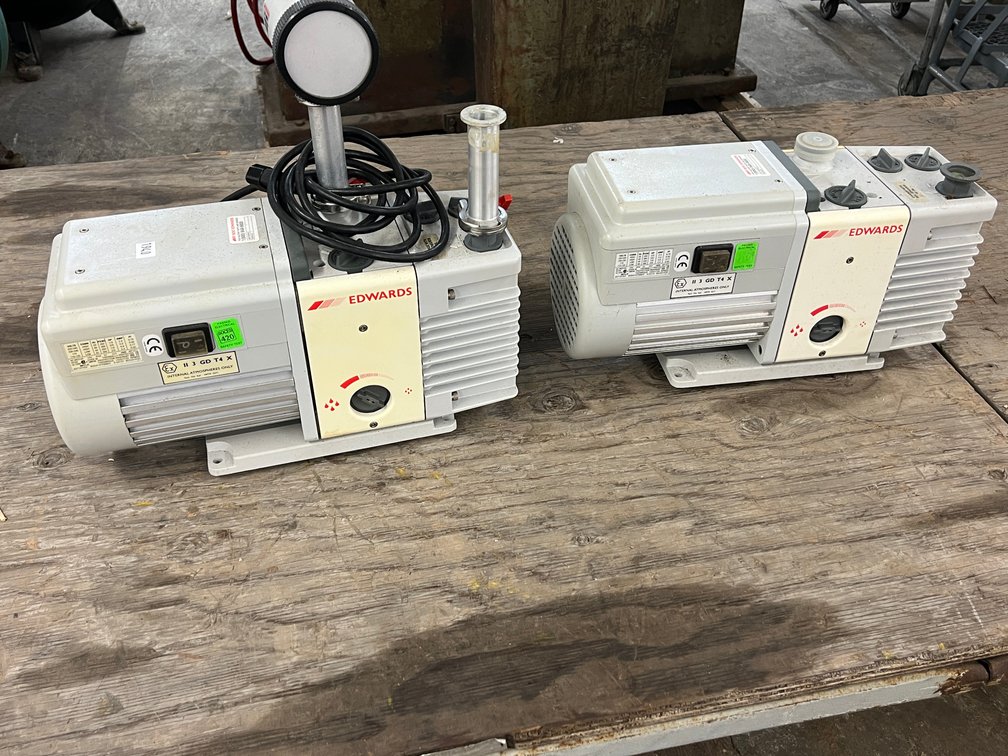 (2) Edwards RV3 Vacuum Pumps
