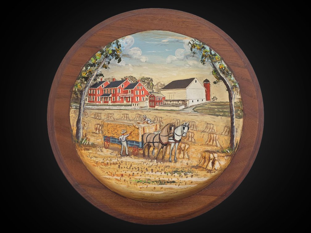 Summer Mixed Media 3-D Farm Scene by Aaron Zook