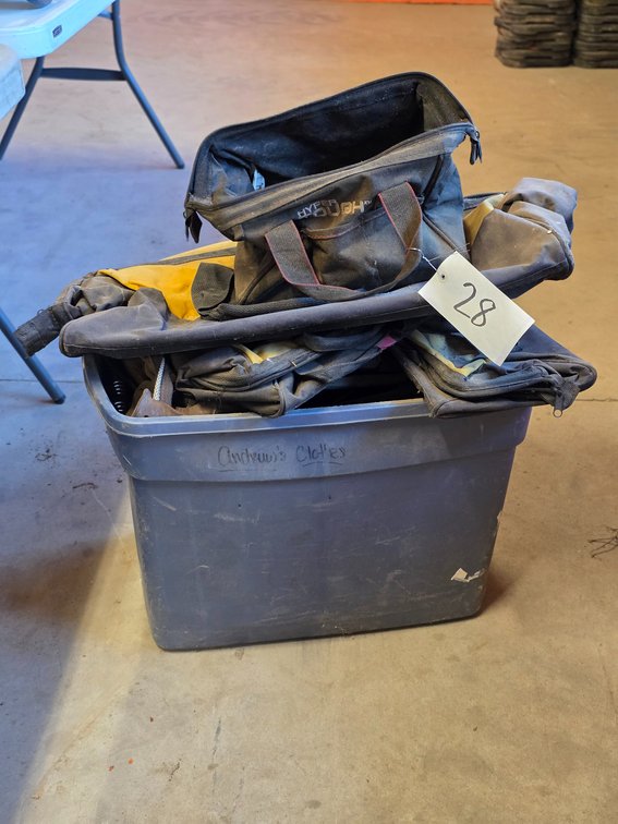 Assorted Tool Bags, Harnesses, & Tool Belts