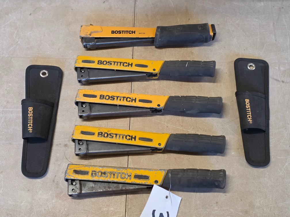 (5) Bostitch Hammer Tackers & (2) Sheaths