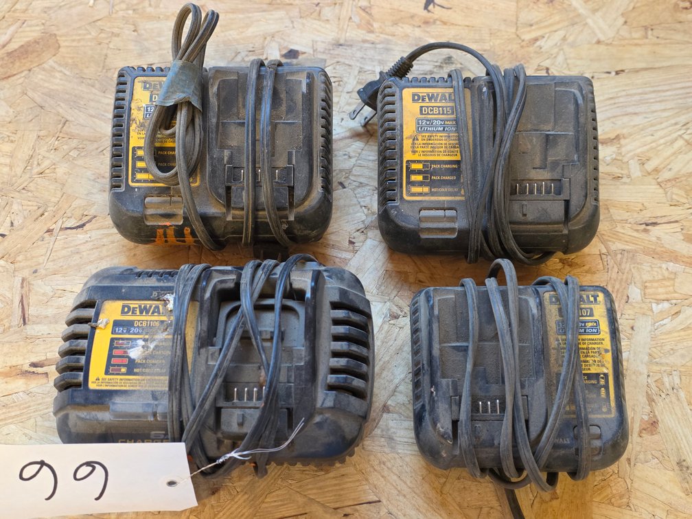 (4) Dewalt Battery Chargers