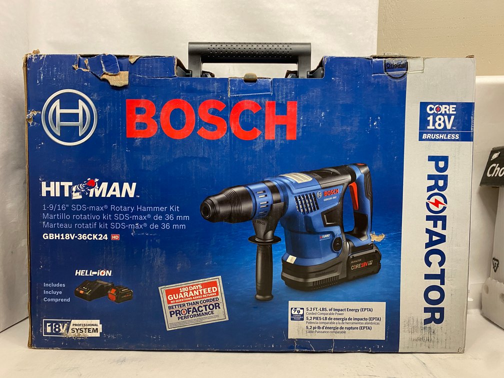 Bosch 18V 1-9/16" BL SDS Max Rotary Hammer Kit