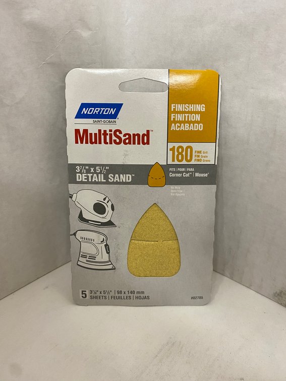 (100x bid)Norton 5pk Detail Sanding Sheets