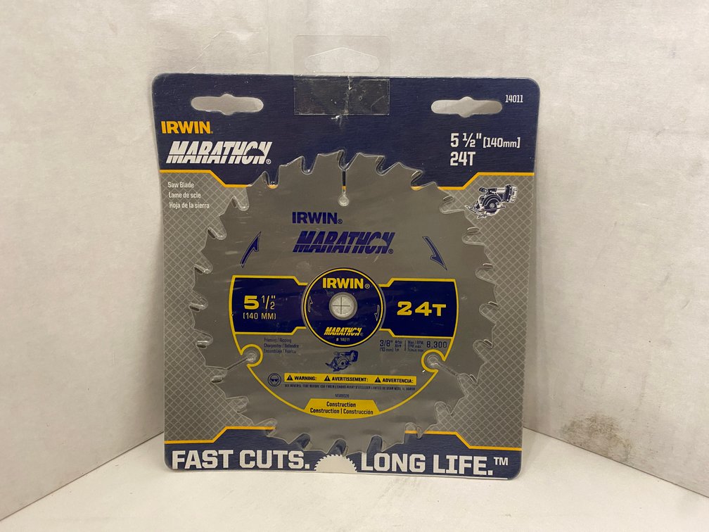 (150x bid)Irwin 5-1/2"x24T Circ Saw Blade