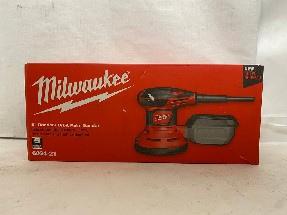 Milwaukee 3A 5" Random Orbit Palm Sander