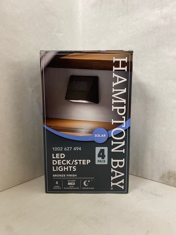 (2x bid)HB 4pk Solar LED Deck/Step Lights