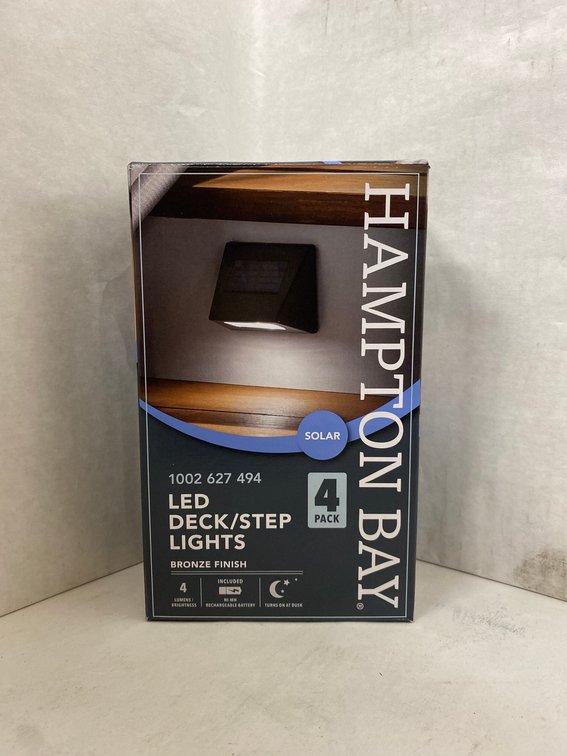 (2x bid)HB 4pk Solar LED Deck/Step Lights