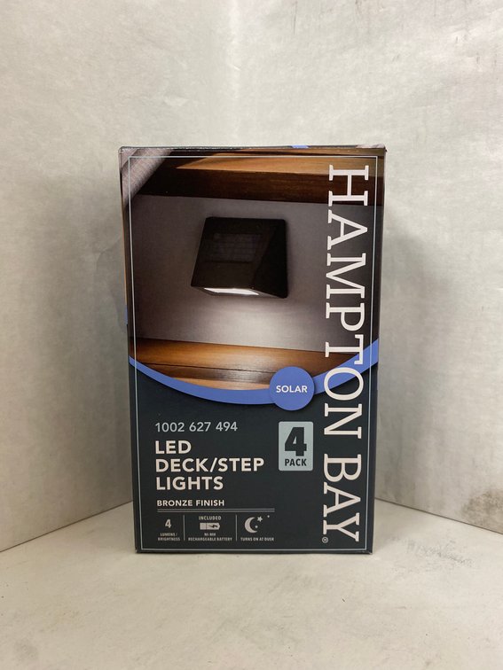 (2x bid)HB 4pk Solar LED Deck/Step Lights