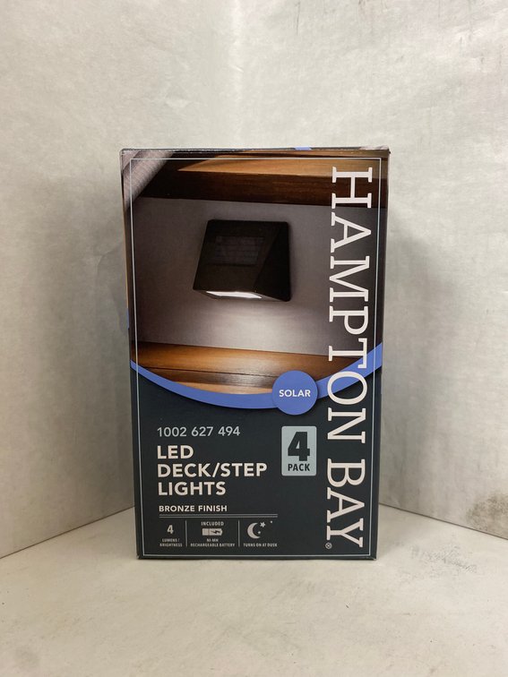 (2x bid)HB 4pk Solar LED Deck/Step Lights