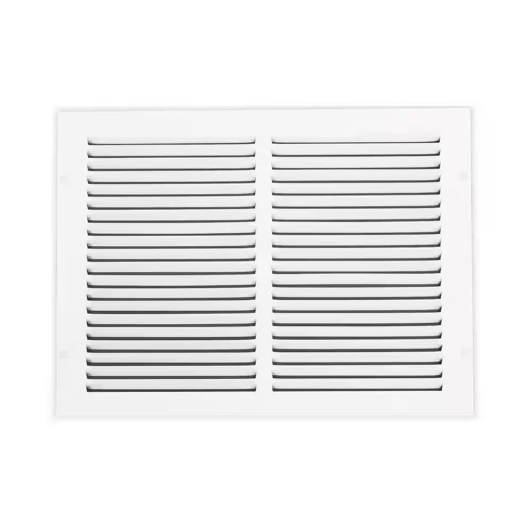(2x) 14 in. x 10 in. Steel Return Air Grille in White