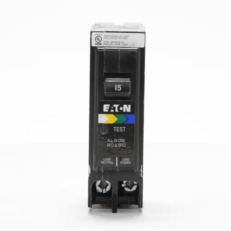 BR 15 Amp All in One AF/GF Plug-On-Neutral Breaker