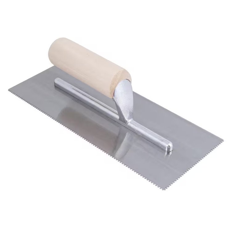 (2x) Pro Vinyl Flooring Trowel with Wood Handle