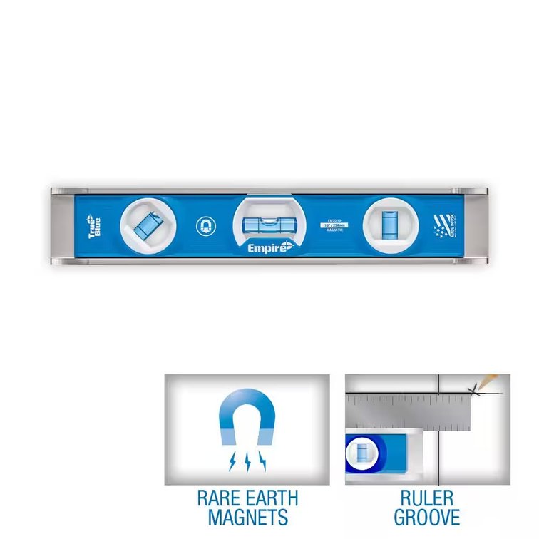 10 in. True Blue Rare Earth Magnetic Torpedo Level