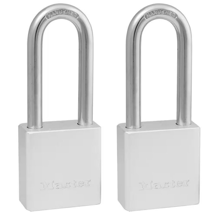 Outdoor Padlock, 1.5 in, 2 in Shackle, 2 Pack