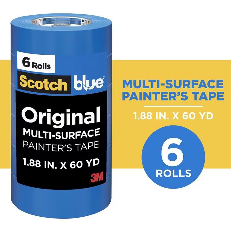 3M ScotchBlue Painter's Tape 1.88" x 60 yd (6)