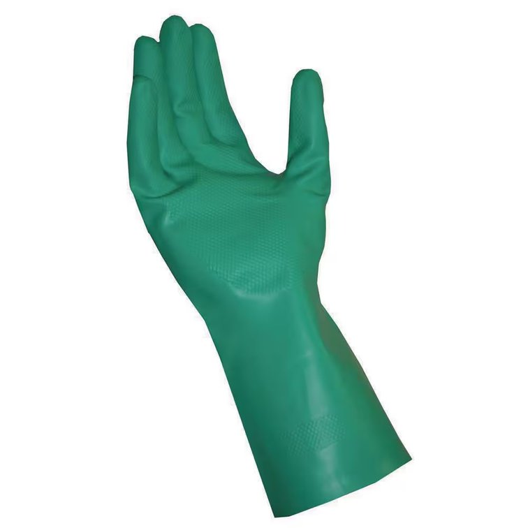 (7x) Large Green 11 mil Reusable Nitrile Glove