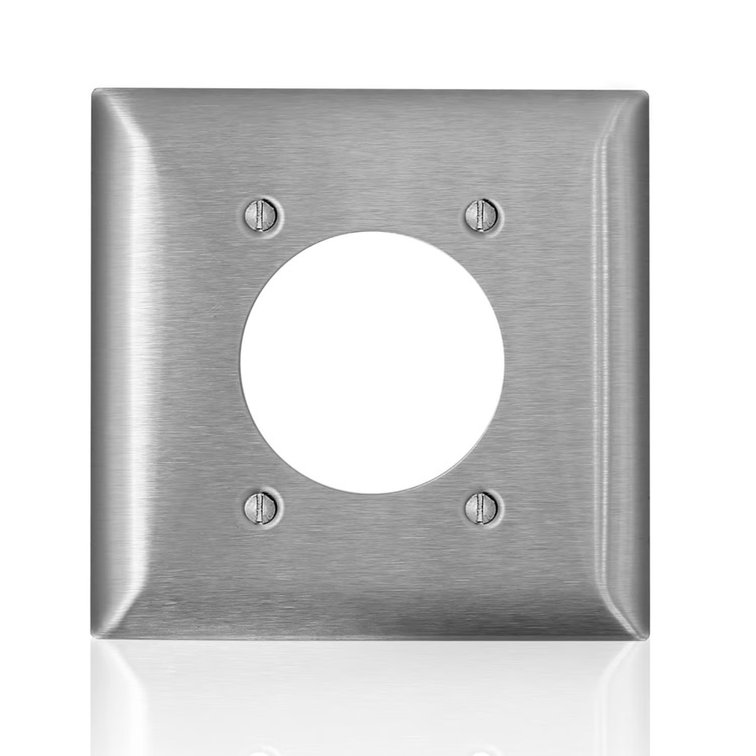 Leviton C-Series Stainless Steel 2-Gang Plate