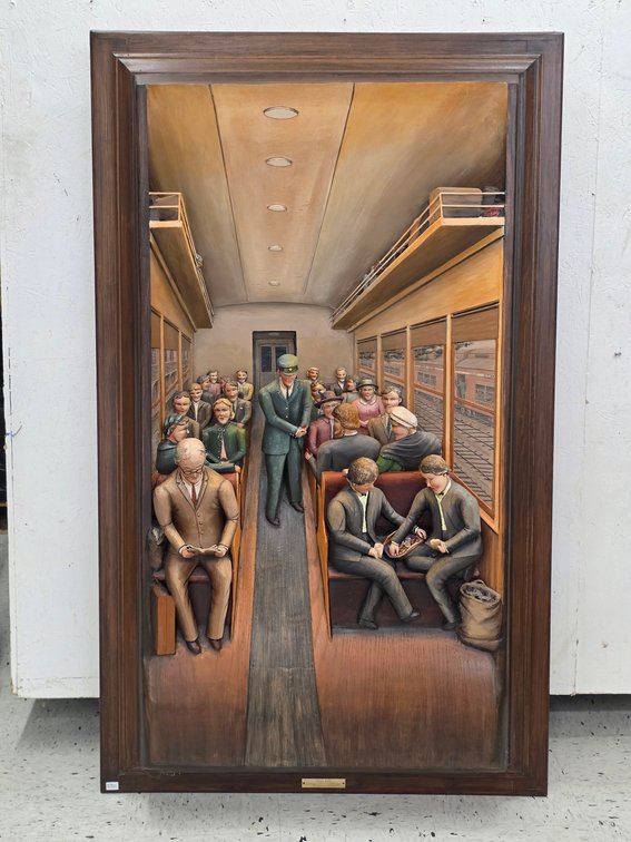 Framed 3-D Train Ride by Aaron Zook 1996