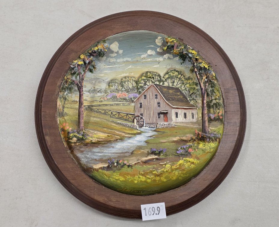 Framed Round 3-D Mill Stream by Aaron Zook