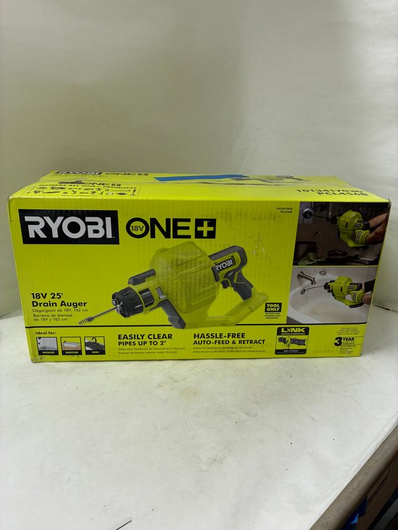 Ryobi 18v 25' Drain Auger