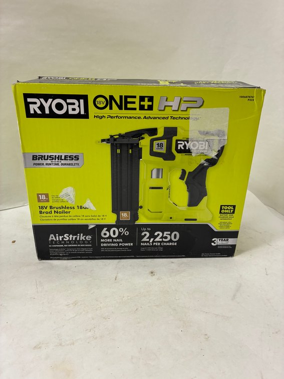 Ryobi 18v 18ga Brad Nailer